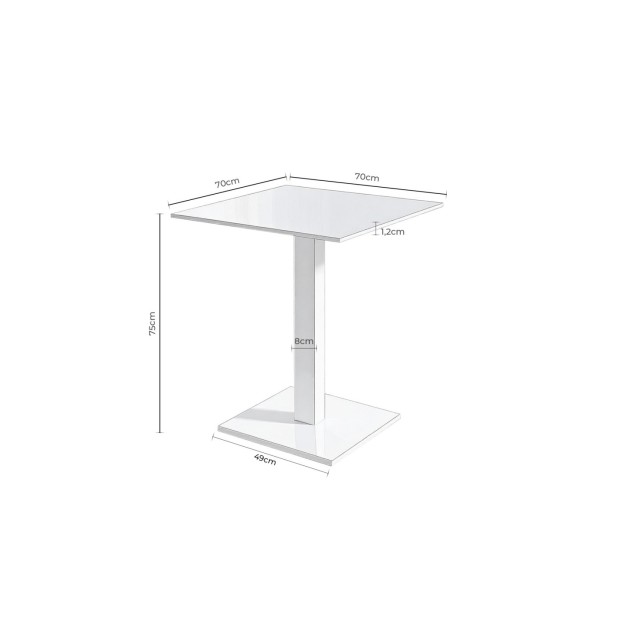Mesa Baja LOWE 70x70x75 cm de...