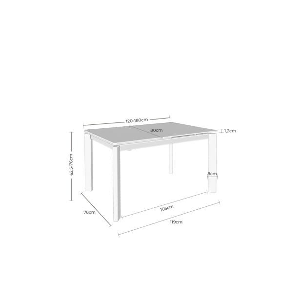 Mesa Extensible CENTAURUS 120/180x80...