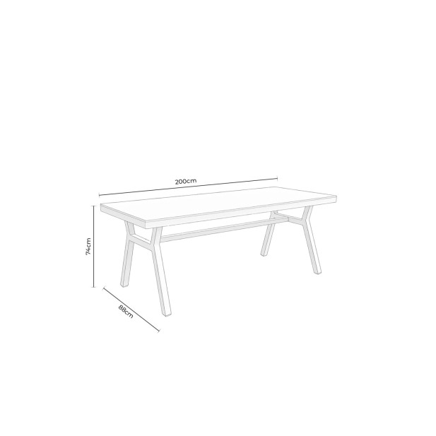 Mesa NORTH 200x88 cm de Comedor,...