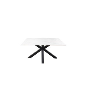 Mesa KOON 160x90 cm de Comedor, Porcelánico / Metal /... 2