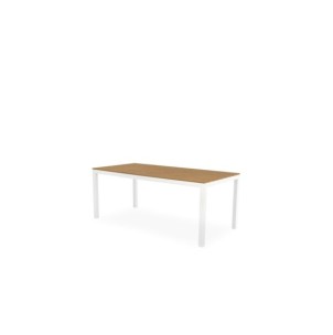 Mesa GUIULIA 180x86 cm de Comedor, Polimadera / Aluminio...