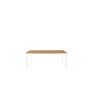 Mesa GUIULIA 180x86 cm de Comedor, Polimadera / Aluminio... 2