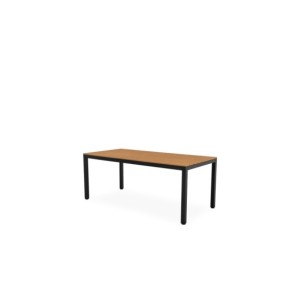 Mesa GUIULIA 180x86 cm de Comedor, Polimadera / Aluminio...