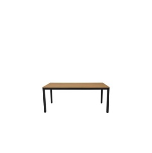 Mesa GUIULIA 180x86 cm de Comedor, Polimadera / Aluminio... 2