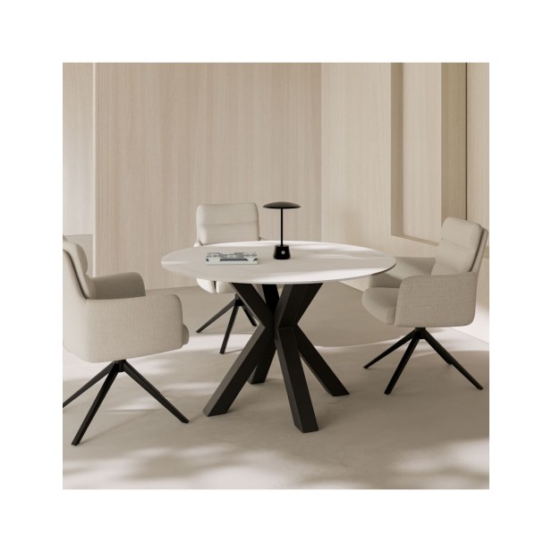 Mesa BEAH Ø120x76 cm de Comedor,...