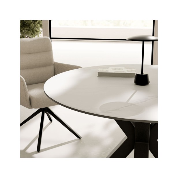 Mesa BEAH Ø120x76 cm de Comedor,...
