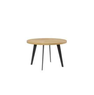 Mesa COHEN Ø120 cm de Comedor, Chapa de Roble / Metal /...