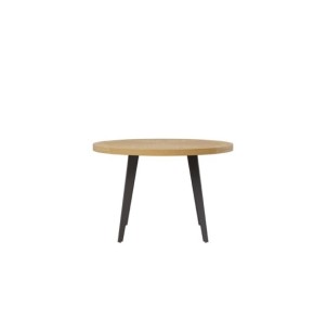 Mesa COHEN Ø120 cm de Comedor, Chapa de Roble / Metal /... 2