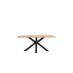 Mesa MOODY 140x90 cm de Comedor, Metal / Madera de Roble...