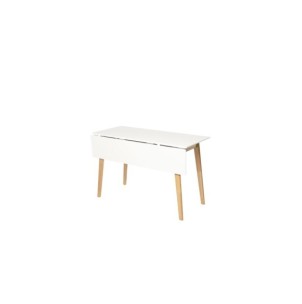 Mesa GERD 120x50 cm de Comedor, MDF / Madera / Blanco /...