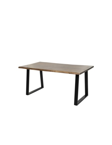 Mesa LOUISE 140x90 cm de Comedor, Madera / Metal / Natural