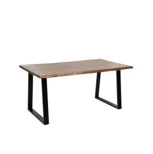 Mesa LOUISE 140x90 cm de Comedor, Madera / Metal / Natural 2