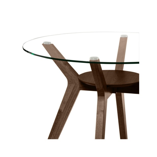 Mesa MAURICE Ø100x76 cm, Cristal /...
