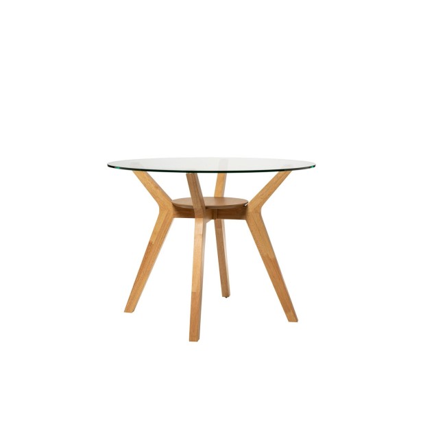 Mesa MAURICE Ø100x76 cm, Cristal /...