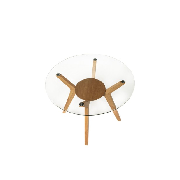 Mesa MAURICE Ø100x76 cm, Cristal /...