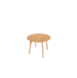 Mesa NONA Ø100x75 cm de Comedor, Chapa de Roble / Madera... 2