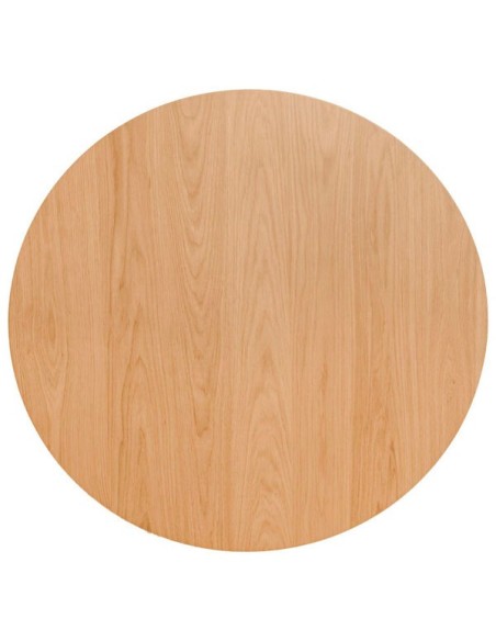 Mesa NONA Ø100x75 cm de Comedor, Chapa de Roble / Madera / Roble