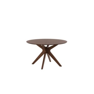 Mesa KARINE Ø120x74 cm de Comedor, Madera de Nogal / Nogal