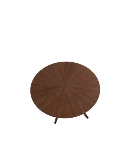 Mesa KARINE Ø120x74 cm de Comedor, Madera de Nogal / Nogal
