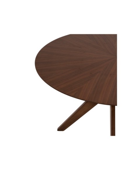 Mesa KARINE Ø120x74 cm de Comedor, Madera de Nogal / Nogal