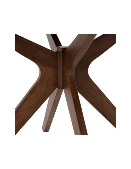 Mesa KARINE Ø120x74 cm de Comedor, Madera de Nogal / Nogal