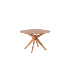Mesa KARINE Ø120x74 cm de Comedor, Madera de Roble / Roble