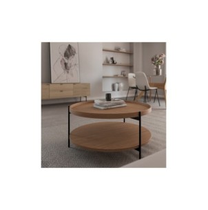 Mesa de Centro LICHT, Chapa de Roble / Metal / Natural 2