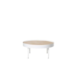 Mesa de Centro WALLY, Madera / Metal / Roble / Blanco 2