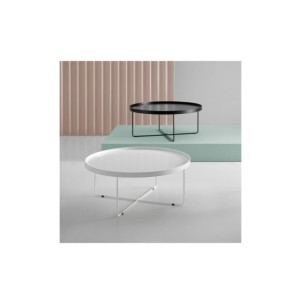 Mesa de Centro NEWMAN, DM / Metal / Blanco 2