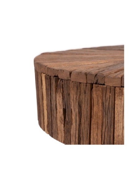 Mesa de Centro HEFTY, Madera Reciclada / Hierro / Natural / Negro