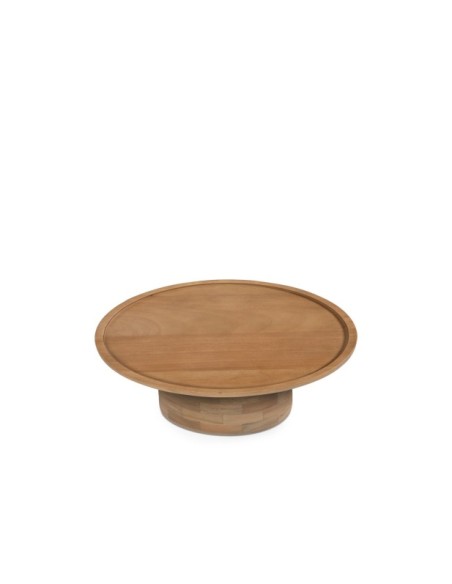Mesa de Centro HUBERT Ø80 cm, Madera de Mango / Natural
