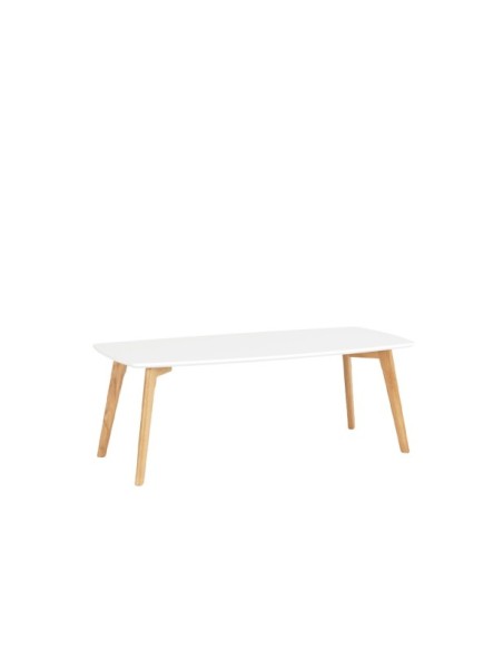 Mesa de Centro RANMA, DM Blanco / Madera de Roble