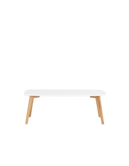 Mesa de Centro RANMA, DM Blanco / Madera de Roble