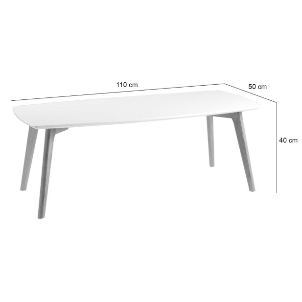 Mesa de Centro RANMA, DM Blanco /...