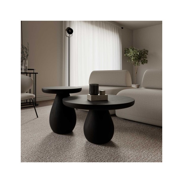 Mesa de Centro THOMAS Ø70 cm, Madera...
