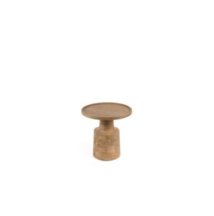 Mesa de Centro HUBERT Ø45 cm, Madera de Mango / Natural
