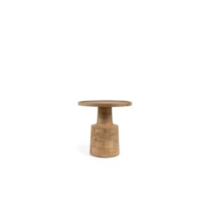 Mesa de Centro HUBERT Ø45 cm, Madera de Mango / Natural 2