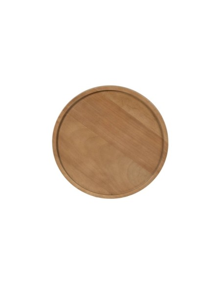 Mesa de Centro HUBERT Ø45 cm, Madera de Mango / Natural