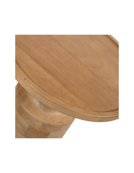 Mesa de Centro HUBERT Ø45 cm, Madera de Mango / Natural