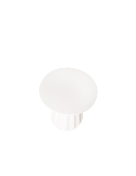 Mesa de Centro MIDAS Ø40 cm, Madera de Mango / Blanco