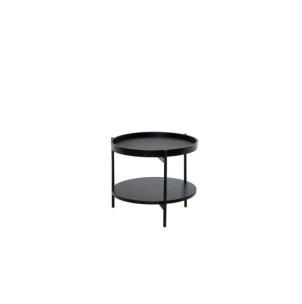 Mesa de Centro DIEM, Chapa de Roble / Metal / Negro