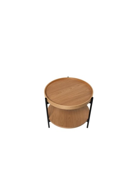 Mesa de Centro DIEM, Chapa de Roble / Metal / Natural / Negro