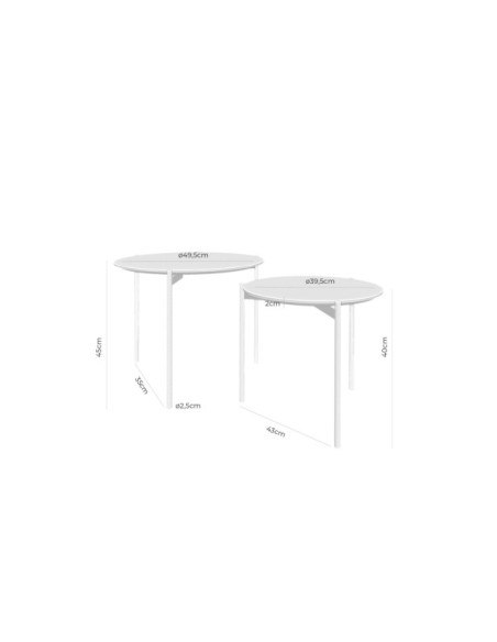 Mesa de Centro MARCUS, Chapa de Roble / Metal Negro