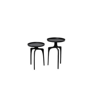 Set 2 Mesas de Centro LIEKSA, Metal / Negro 2
