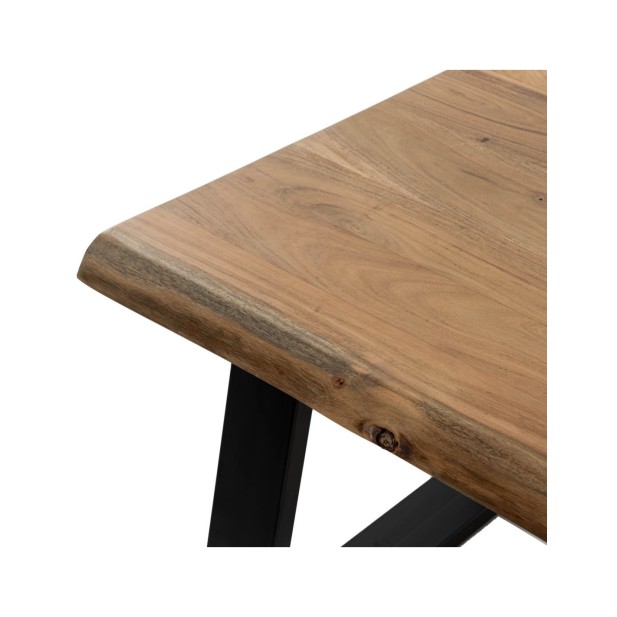 Mesa de Centro REKKA, Acacia / Metal...