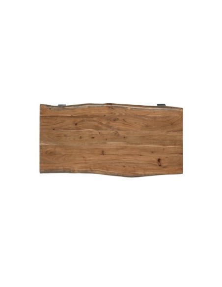 Mesa de Centro REKKA, Acacia / Metal / Natural / Negro