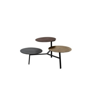 Set 2 Mesas de Centro VAASA, Metal / Dorado / Bronce / Negro 2