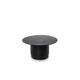 Mesa de Centro TAURA Ø55 cm, Metal / Negro
