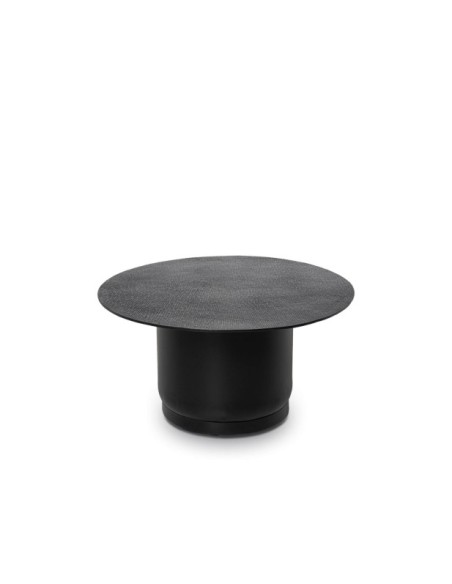 Mesa de Centro TAURA Ø55 cm, Metal / Negro