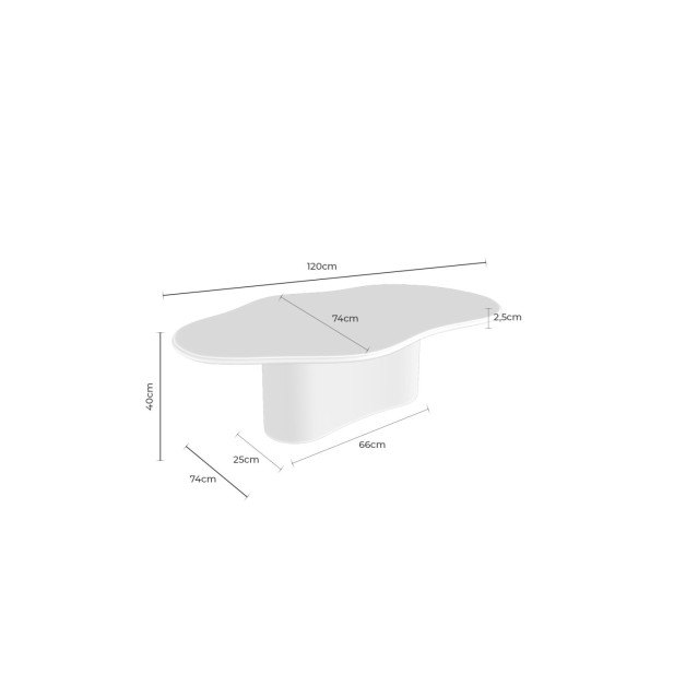 Mesa de Centro KULER 120 cm, Madera...